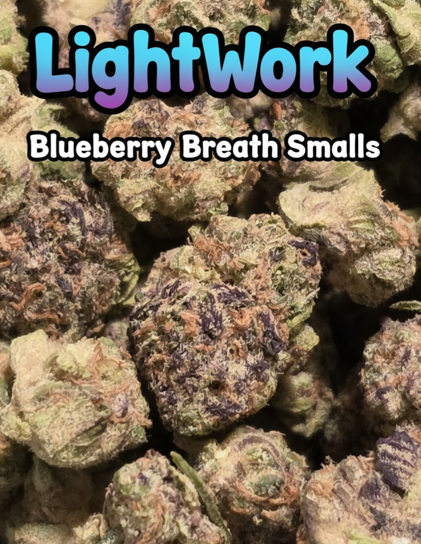 LightWork: Blueberry Breath Smalls : 28g 1OZ Flower