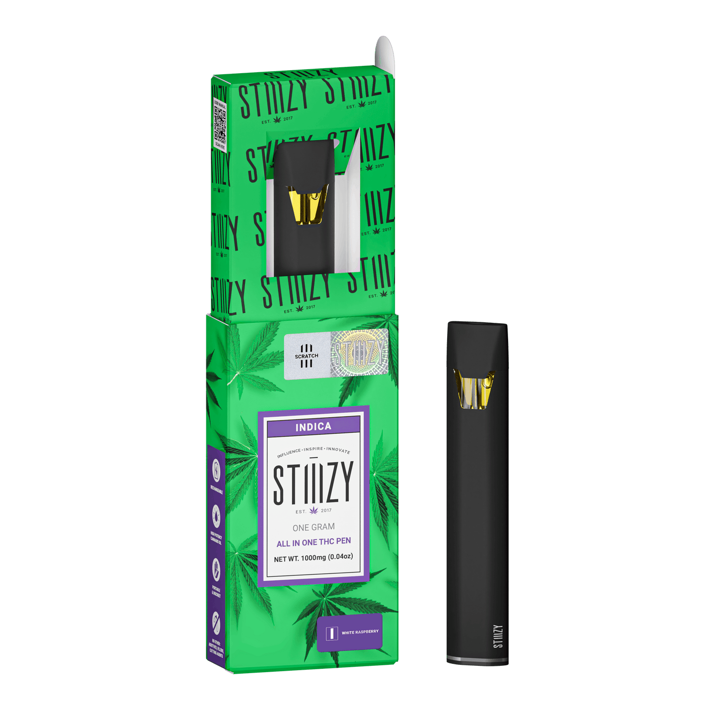 STIIIZY - WHITE RASPBERRY 1G All-In-One