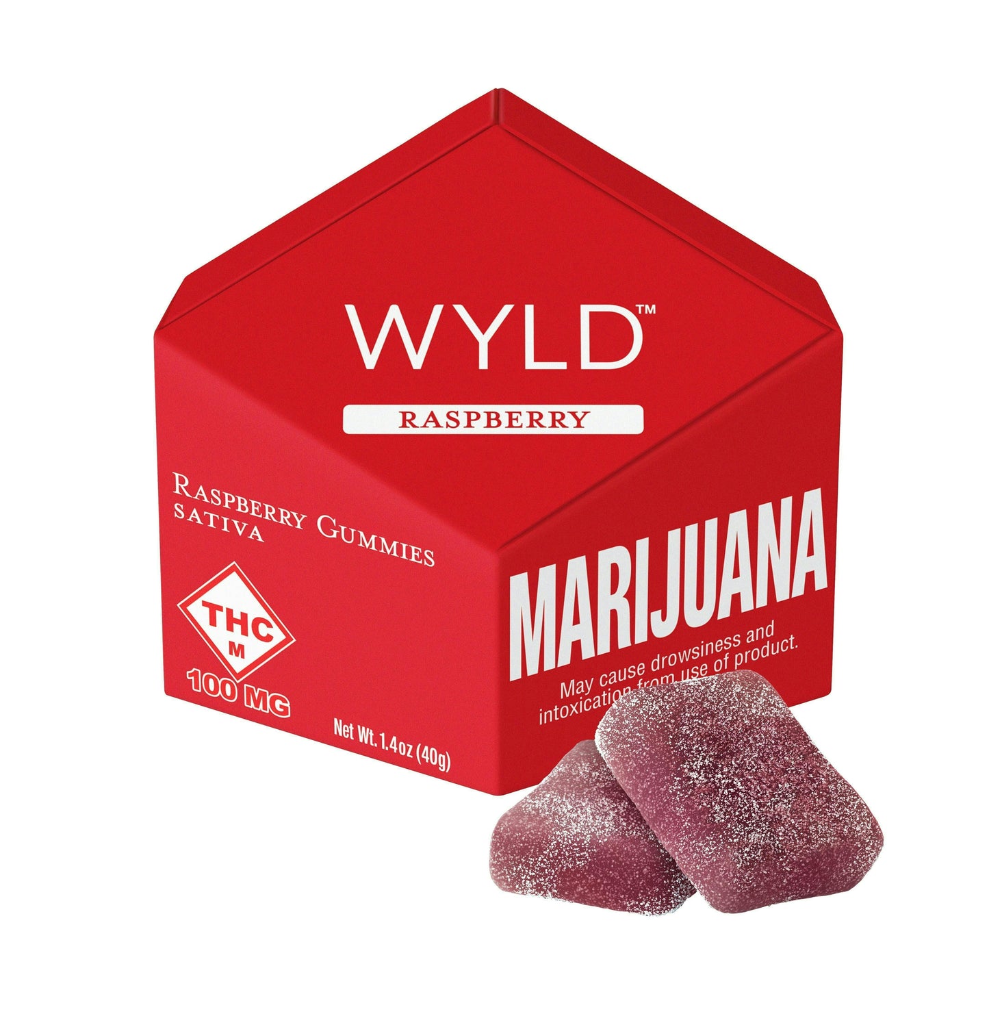 WYLD - Raspberry Sativa Enhanced Gummies | 100mg | 10pk