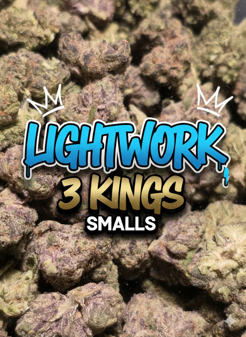 LightWork (Smalls) : 3 Kings Smalls : 28g 1OZ Flower
