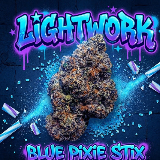 LightWork Topshelf Indoor - Blue Pixie Stix - 7grams Indoor Exotic Flower (BIGS)
