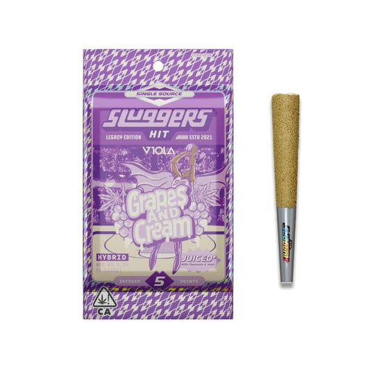 Sluggers - Infused Mini Joints - 3.5g 5pk - Grapes & Cream