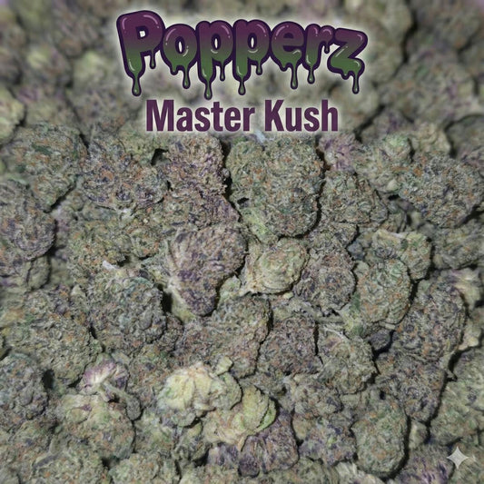 Popperz - Master Kush - 28g(1OZ) Indoor Flower (SMALLS)