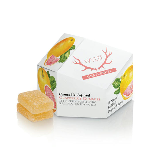 Grapefruit 1:1:1 CBG:CBC + Sativa Enhanced Gummies | 100:100:100mg